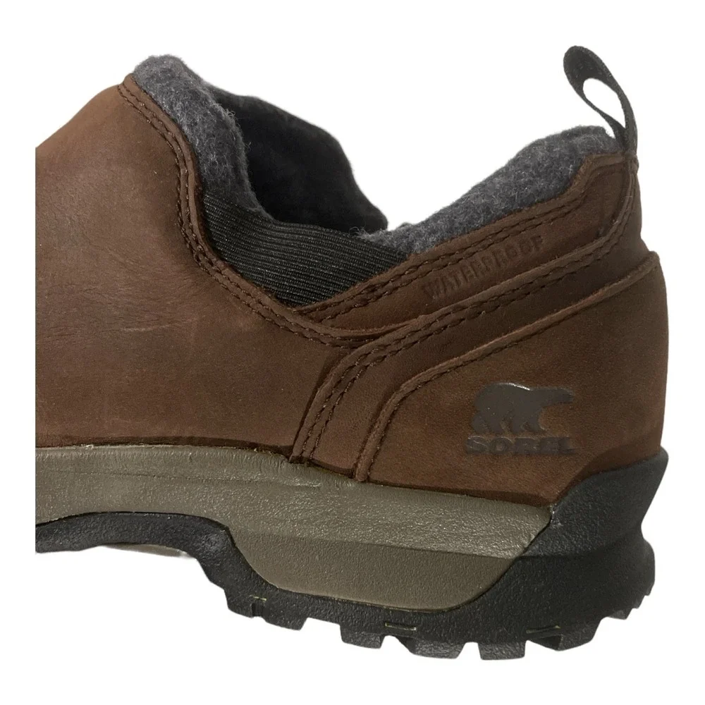 SOREL shoes LEATHER SLIP ON mens 8 BIB